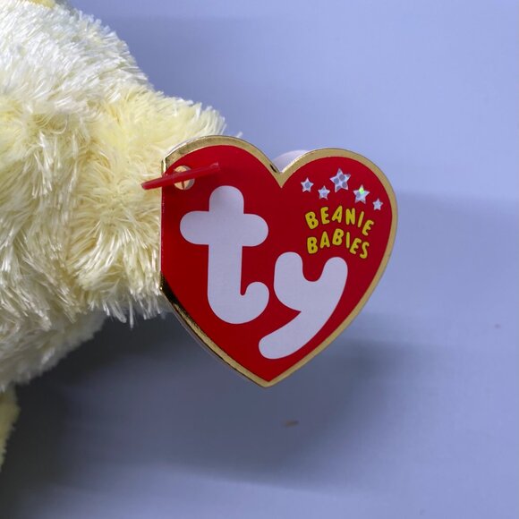 Ty Beanie Babies 2001 Yellow Sherbet Bear - Picture 4 of 8